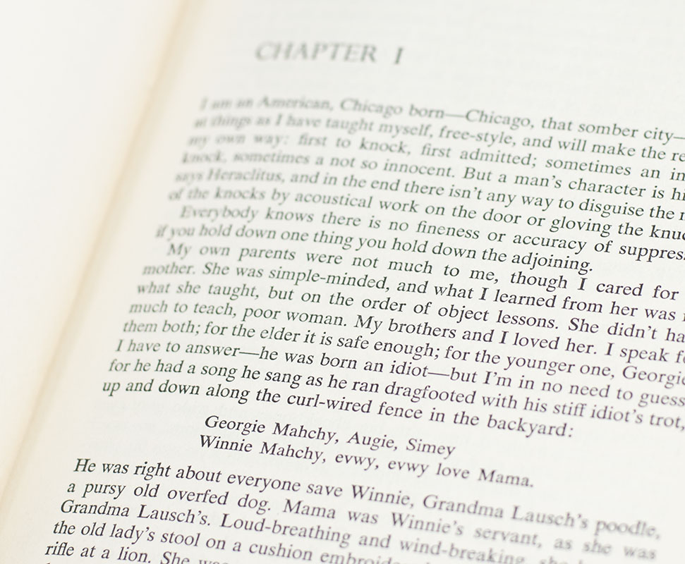 The Adventures of Augie March.