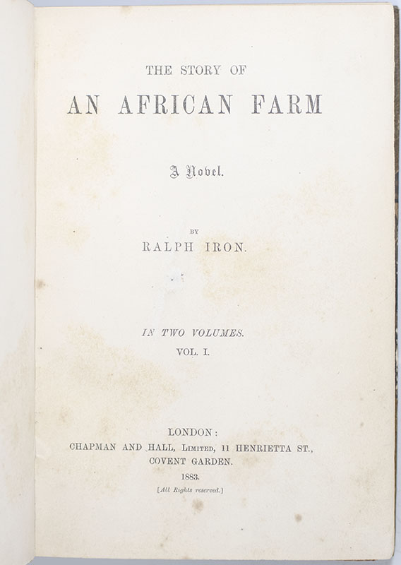 The Story of an African Farm: A Novel.