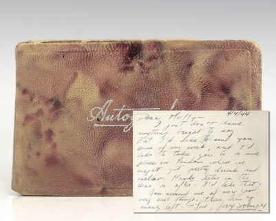 Signed letter from J.D. Salinger