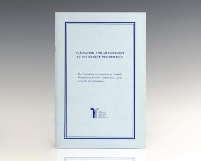 Evaluation and Measurement of Investment Performance.