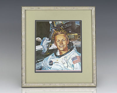 Neil Armstrong Signed Portrait.