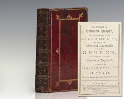 The Book of Common Prayer, and Administration of the Sacraments, and Other Rites and Ceremonies of the Church, According to the Use of the Church of England: Together with the Psalter or Psalms of David, Pointed as they are to be sung or said in Churches.