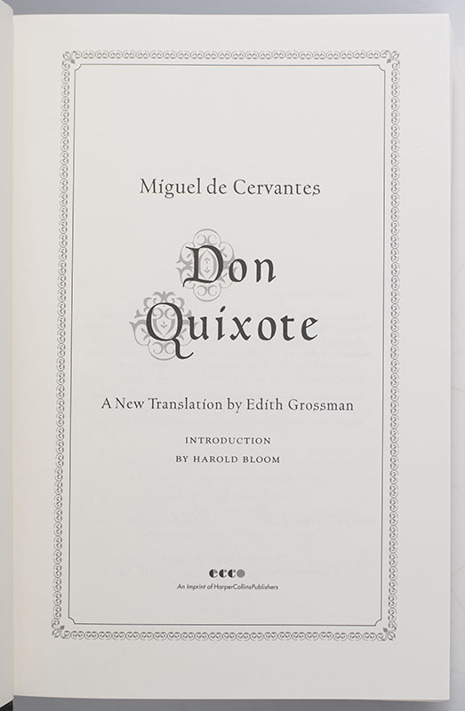 Don Quixote.