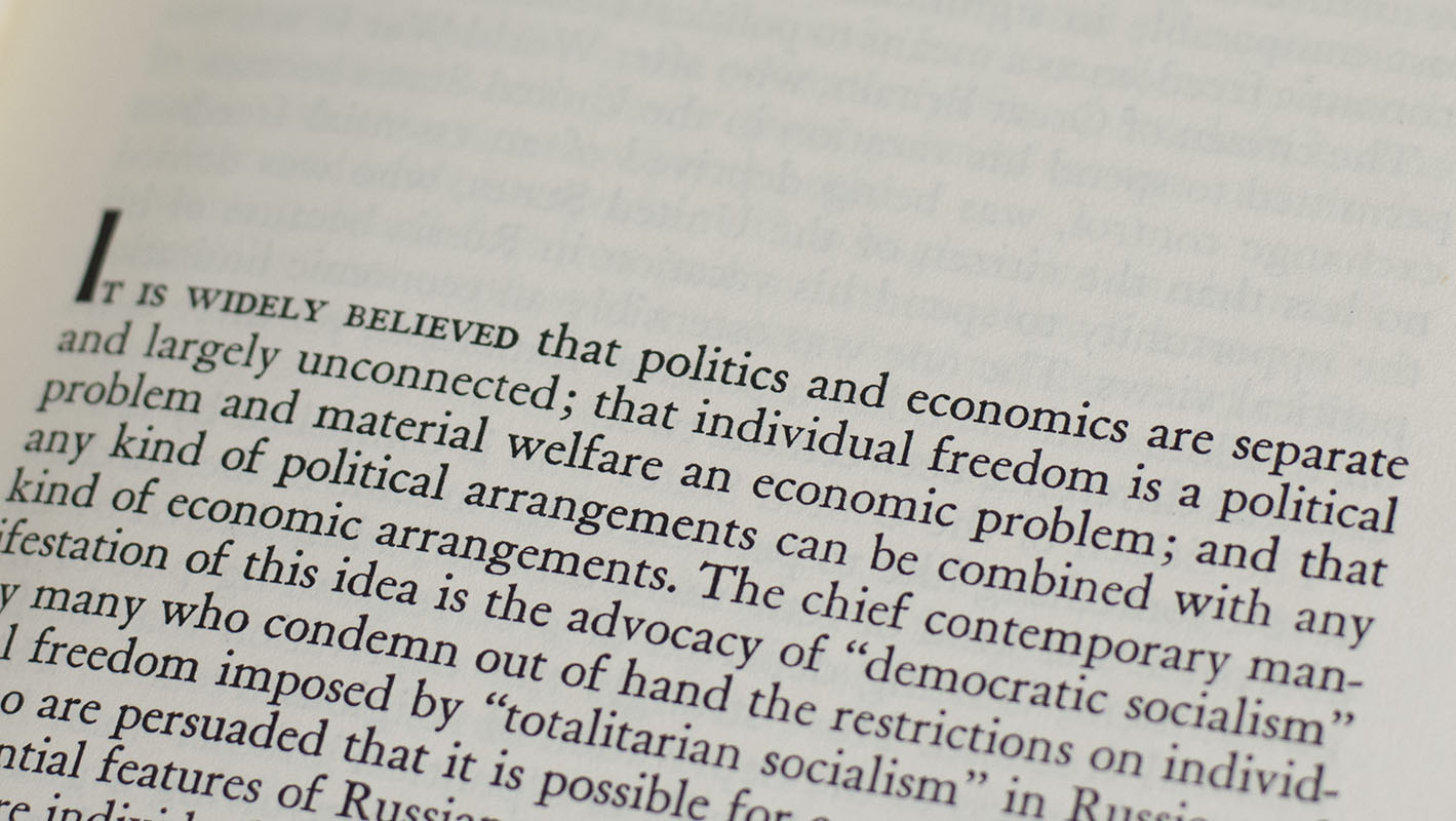 Capitalism And Freedom.