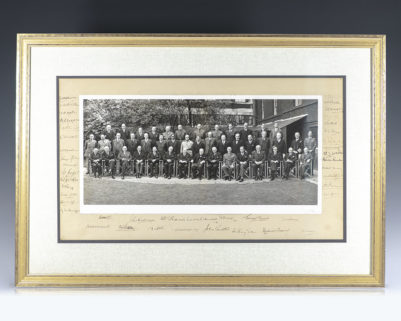 Large Photograph Signed Winston S. Churchill and Signed by 43 Other Leaders Including Anthony Eden, Jan Smuts, Lord Beaverbrook and Clement Attlee