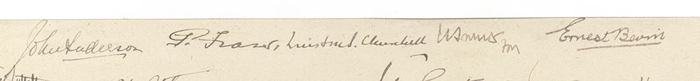 Large photograph Signed Winston S. Churchill and Signed by 43 Other Leaders Including Anthony Eden, Jan Smuts, Lord Beaverbrook and Clement Attlee