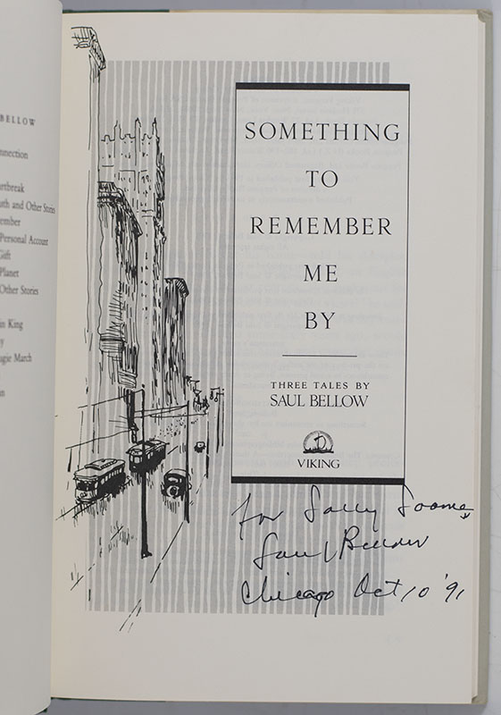 Something to Remember Me By. Three Tales. The Bellarosa Connection, A Theft, Something To Remember Me By.