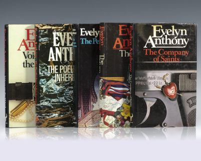 Evelyn Anthony First Edition Collection. Including: The Poellenberg Inheritance, The Persian Ransom, The Return, The Company of Saints, and Voices on the Wind.