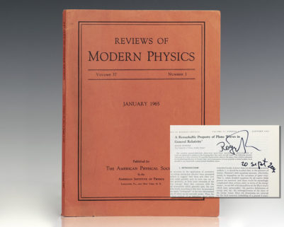 Reviews in Modern Physics: A Remarkable Property of Plane Waves in General Relativity.