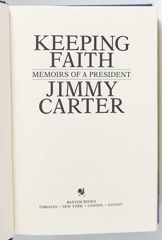 Keeping Faith: Memoirs of a President.