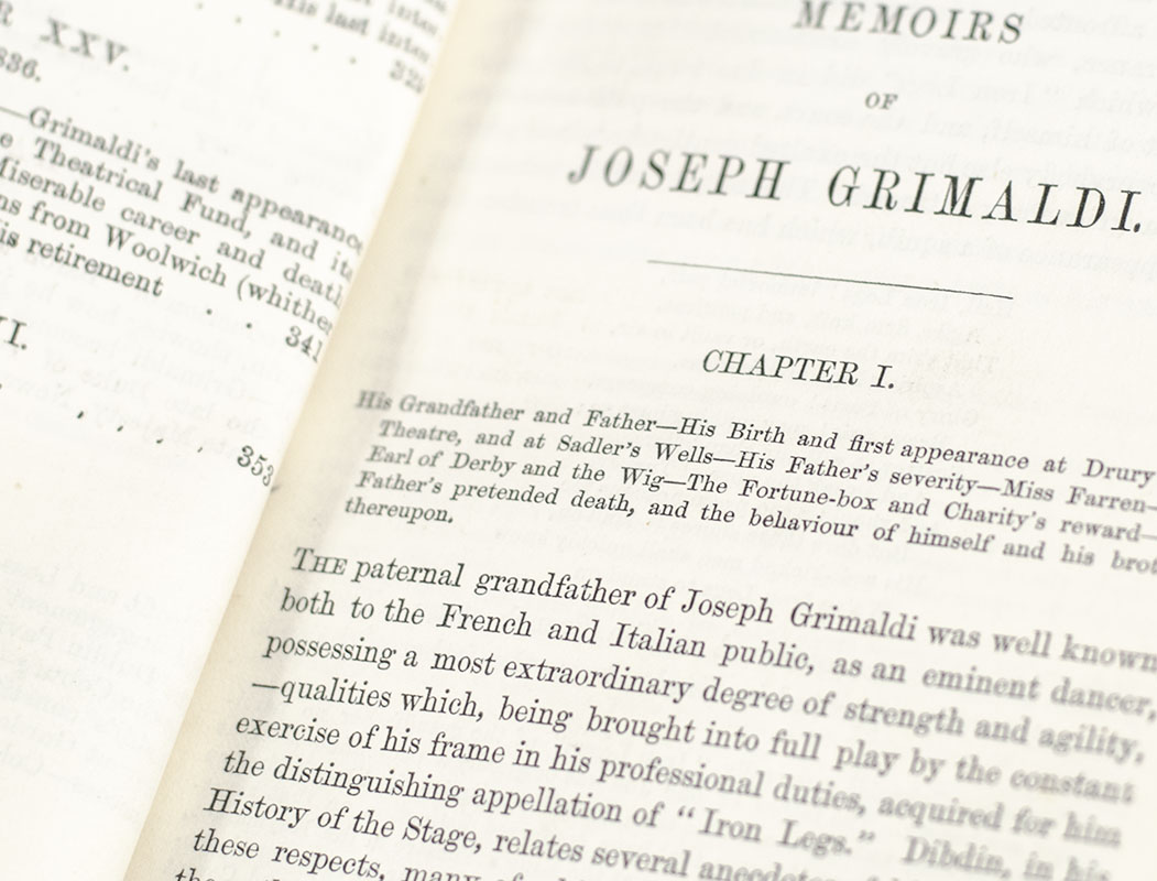 Memoirs of Joseph Grimaldi. Edited by "Boz."