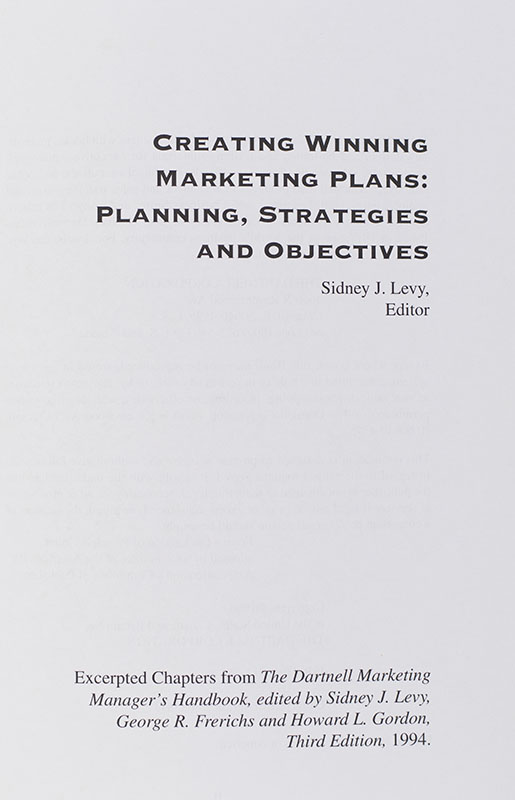 Creating Winning Marketing Plans.