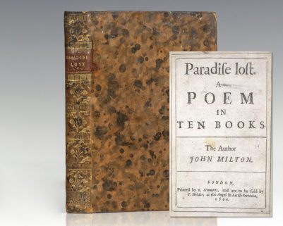 Paradise Lost: A Poem in Ten Books.