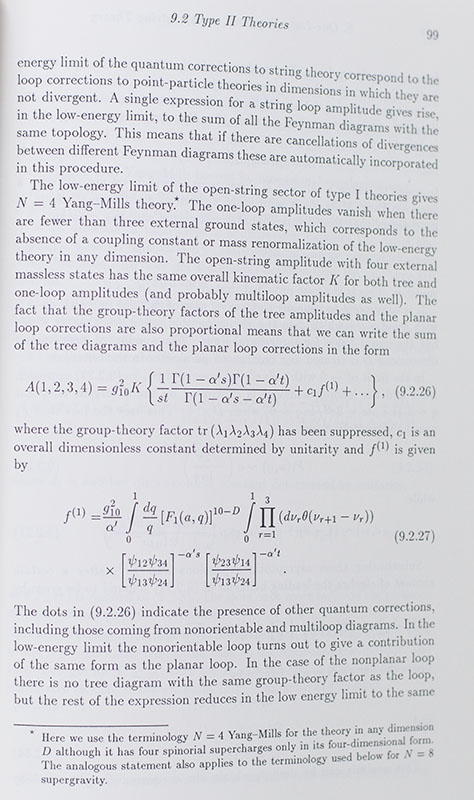 Superstring Theory.