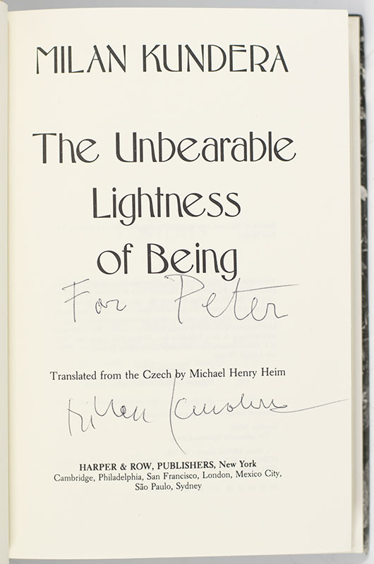 The Unbearable Lightness of Being.