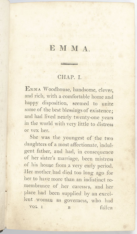 Emma: A Novel. By the Author of "Pride and Prejudice."