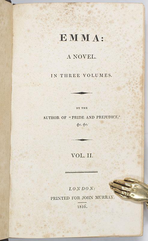 Emma: A Novel. By the Author of "Pride and Prejudice."