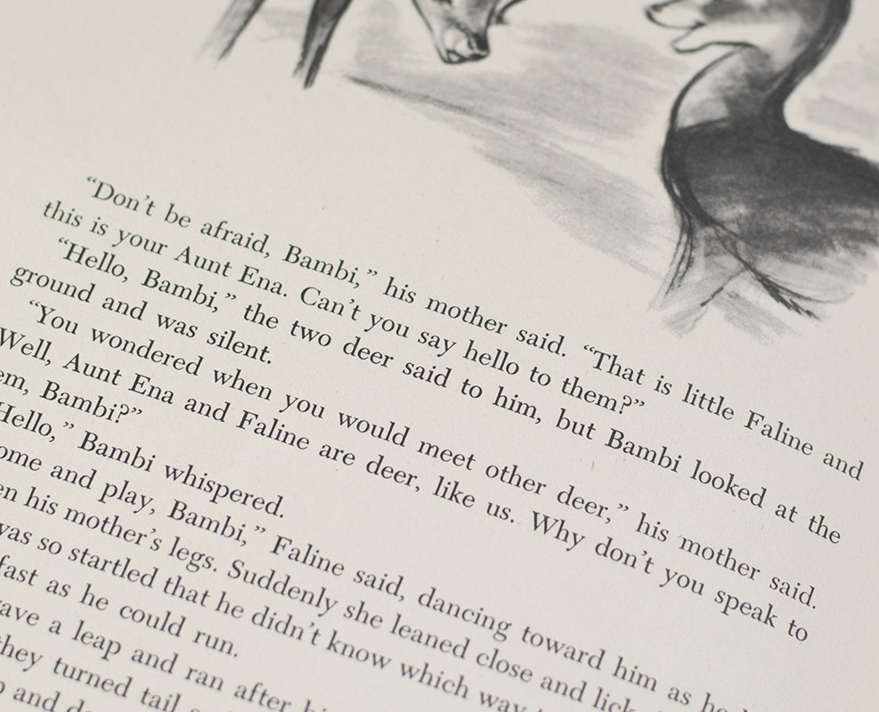 Walt Disney’s Bambi, Adapted from the Novel by Felix Salten.