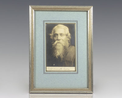 Rabindranath Tagore Signed Photograph.