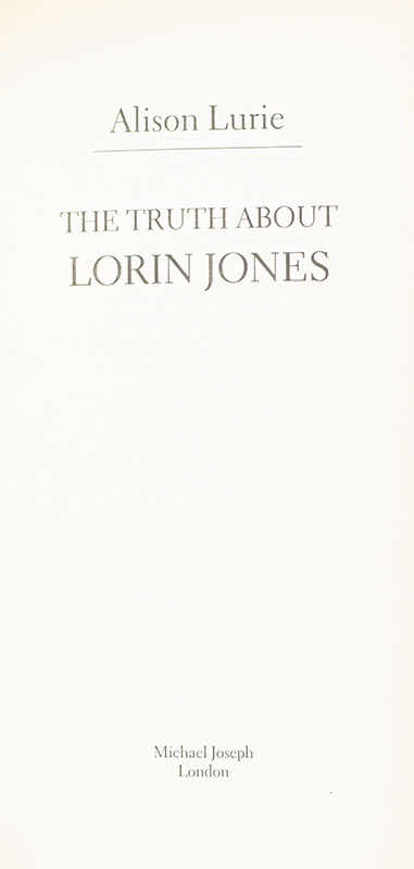 The Truth About Lorin Jones.