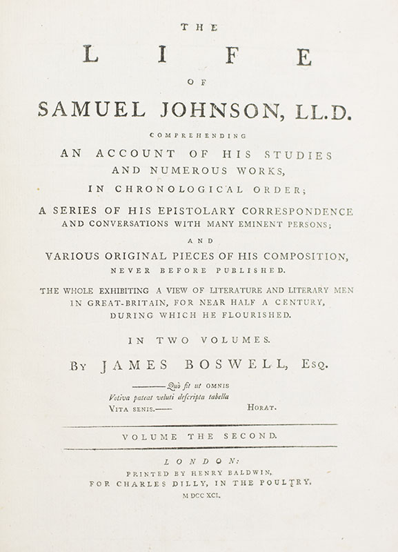 The Life of Johnson.