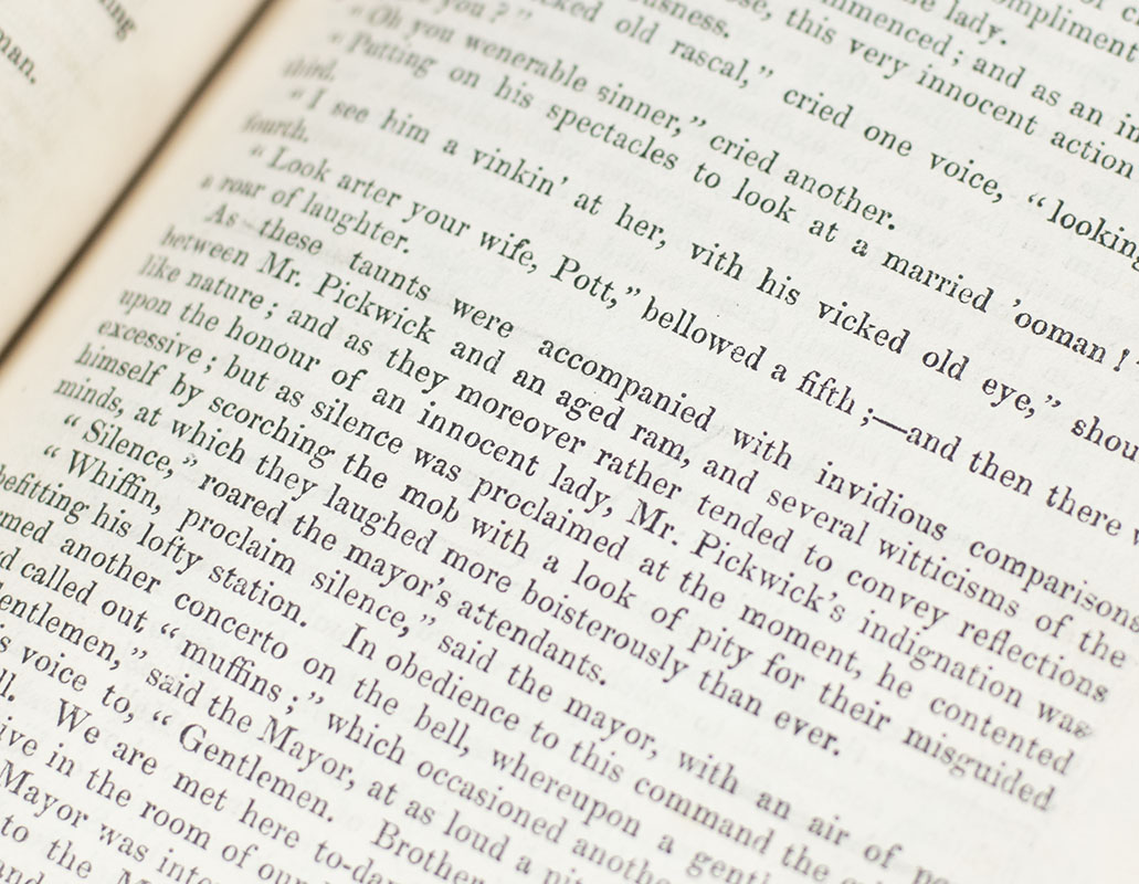 The Posthumous Papers of the Pickwick Club.