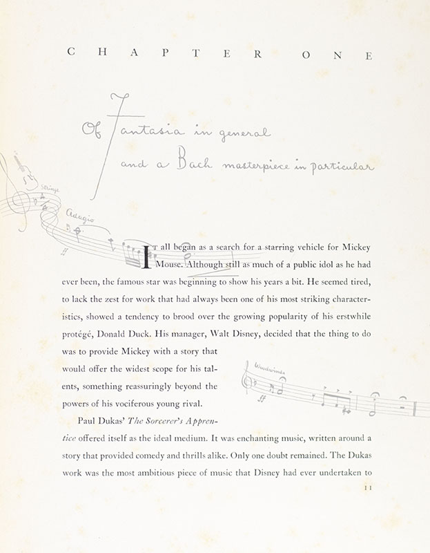 Walt Disney's Fantasia. With a Foreword by Leopold Stokowski.