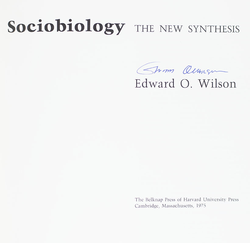 Sociobiology: The New Synthesis.
