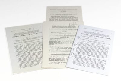 Supreme Court Justice Signed Pamphlet Collection.