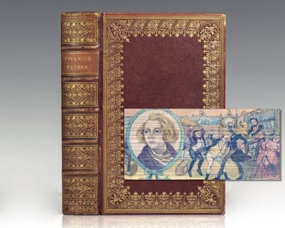 The Posthumous Papers of the Pickwick Club. [Fore-edge Painting].