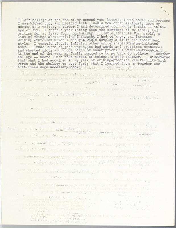 Ray Bradbury, Norman Mailer, Shirley Jackson, and Rod Serling Autograph Questionnaires.