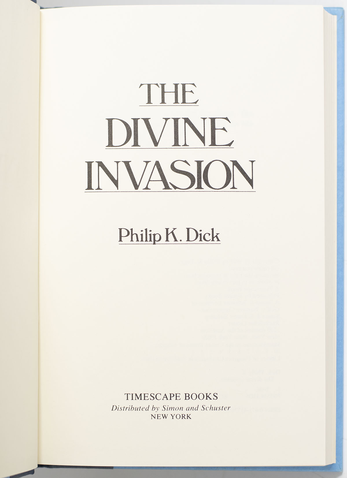 The Divine Invasion.