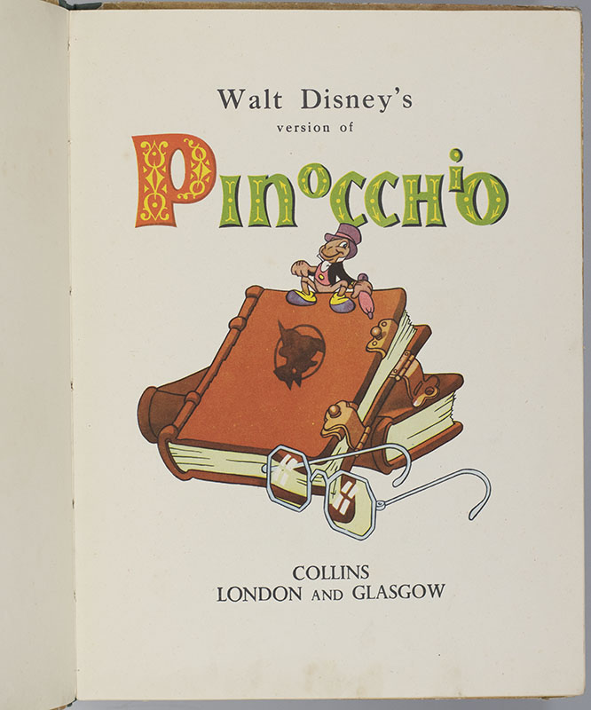 Walt Disney's Version of Pinocchio.