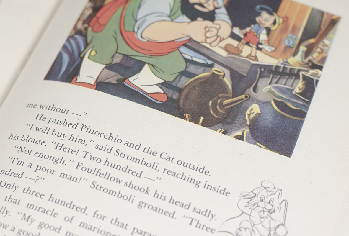 Walt Disney's Version of Pinocchio.
