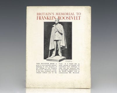 Britain's Memorial to Franklin Roosevelt Souvenir Book.
