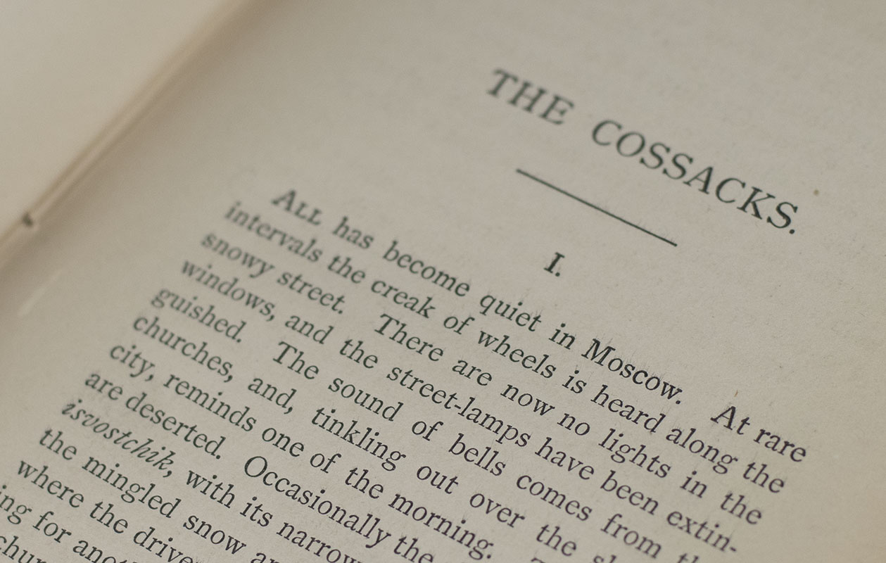 The Cossacks: A Tale of the Caucasus in 1852.