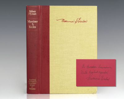 Marriner S. Eccles: Private Entrepreneur and Public Servant.