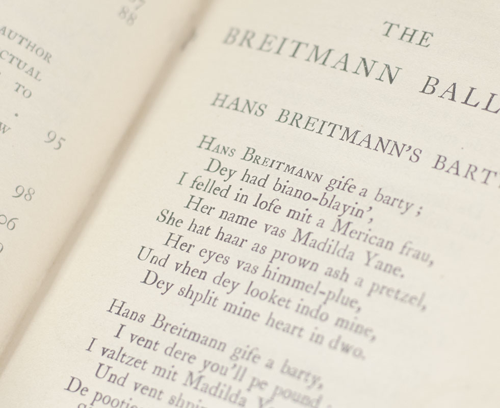 The Breitmann Ballads.