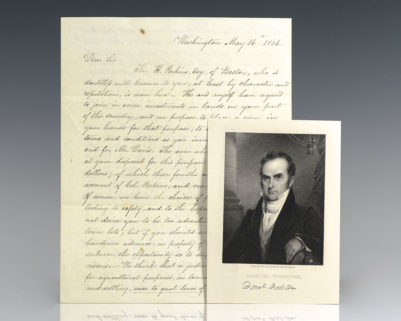 Daniel Webster Autograph Letter Signed.