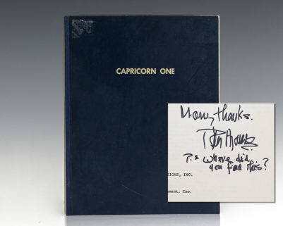 Capricorn One Original Shooting Script.