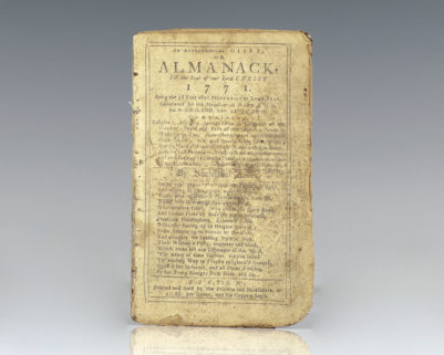 An Astronomical Diary or Almanack, for the Year of Our Lord Christ 1771.