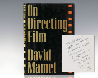 On Directing Film.