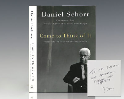 Come to Think of It: Notes on the End of the Millennium.