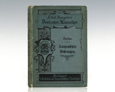 Herder's Ausgewahlte Dichtungen.