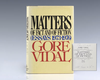 Matters of Fact and of Fiction (Essays 1973-1976).