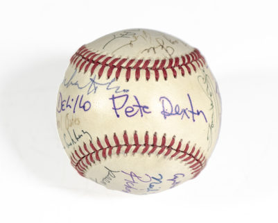 Modern Authors Signed Baseball.