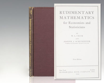 Rudimentary Mathematics for Economists and Statisticians.