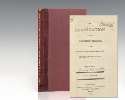 The Examination of the President's Message at the Opening of Congress December 7, 1801.