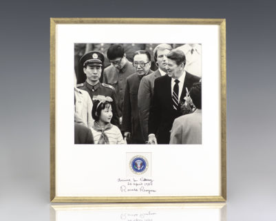 Ronald Reagan Signed Photograph.