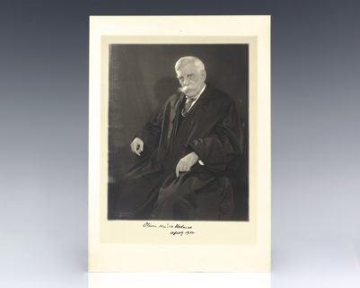 Oliver Wendell Holmes, Jr. Signed Photograph.
